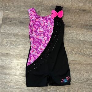 Danskin Pink and Black Kids Leotard